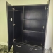 Black 2 Door, 2 Drawer Wardrobe, File, and Storage Cabinet